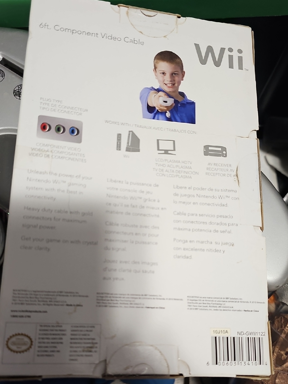 Wii 6ft Components Video Cables - Picture 2 of 2